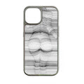 Holographic Chrome Phone Case for iPhone 14 - Striped Art Design