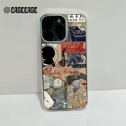 Sherlock Holmes Collage Phone Case - Vintage Literary Design