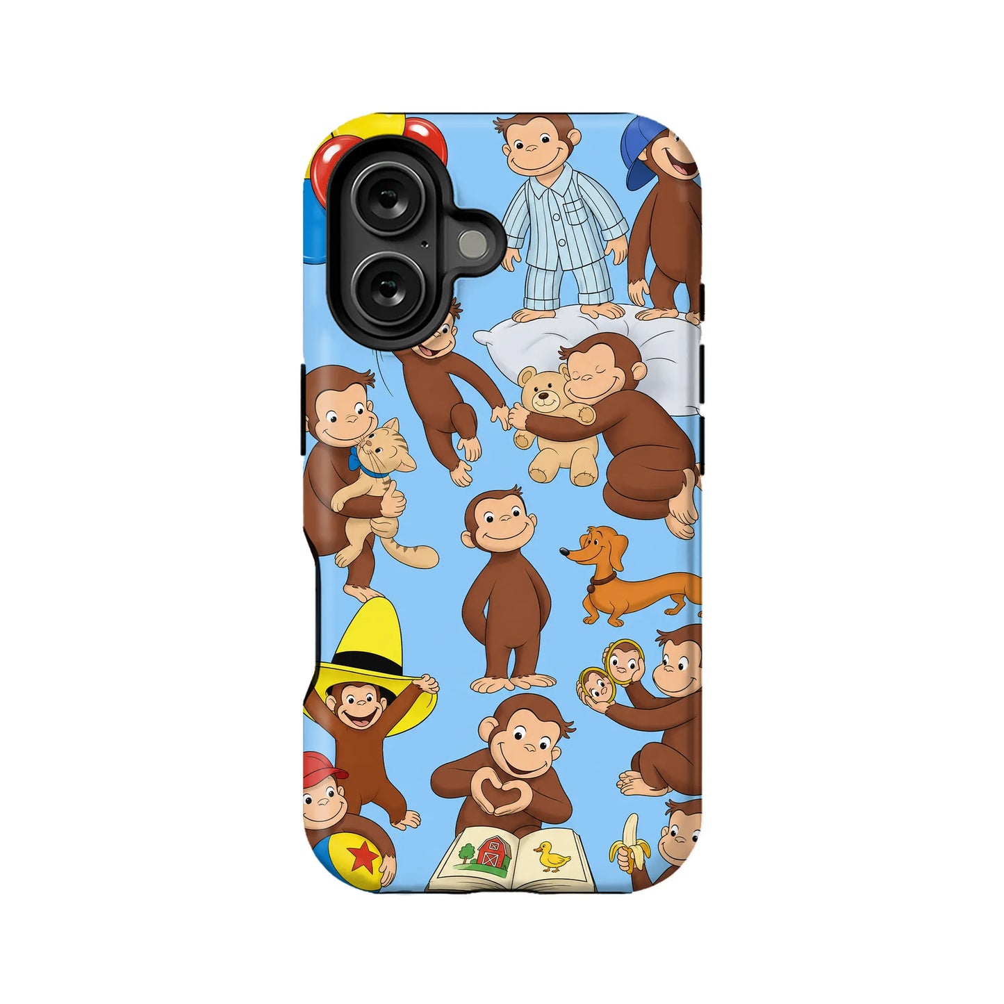 Funda para teléfono divertida de Curious George