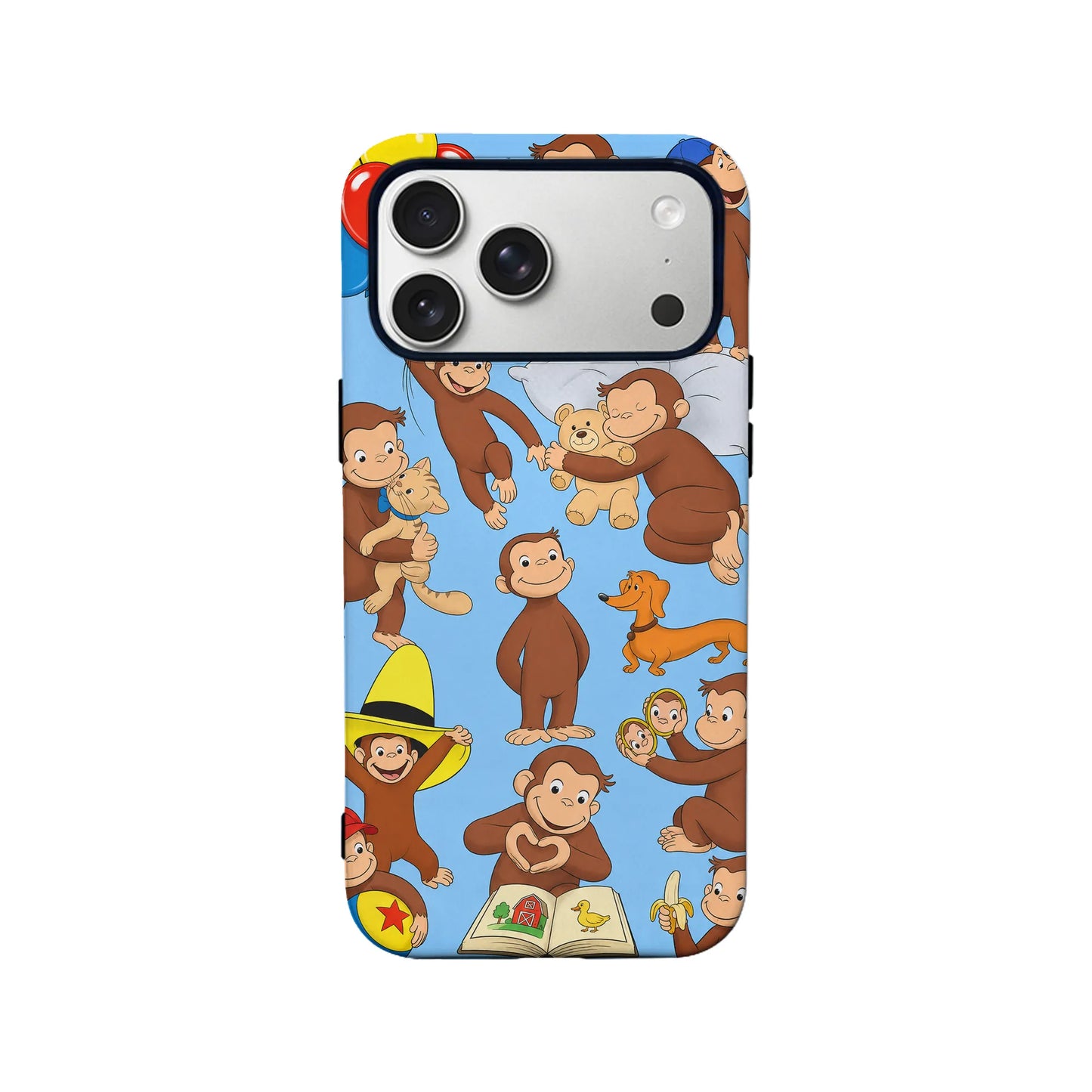 Funda para teléfono divertida de Curious George