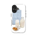 Funda de móvil minimalista con diseño de desayuno: estilo acogedor y cotidiano