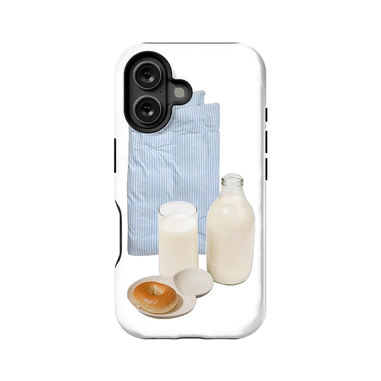 Funda de móvil minimalista con diseño de desayuno: estilo acogedor y cotidiano