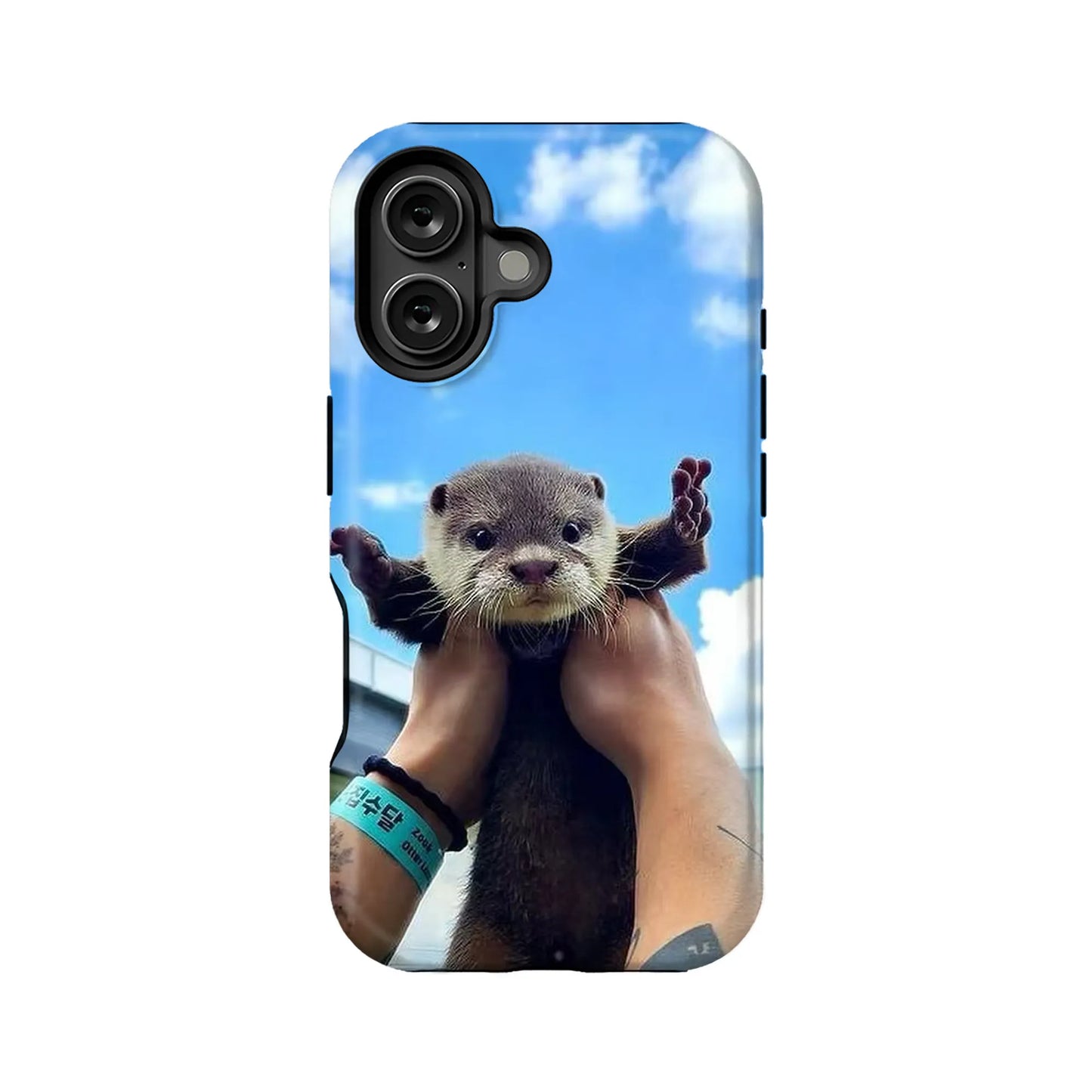 Bonita funda para teléfono con diseño de nutria