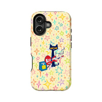 Musical Cat Phone Case with Colorful Stars