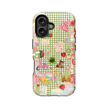 Cute Patchwork Phone Case for Stylish Protection