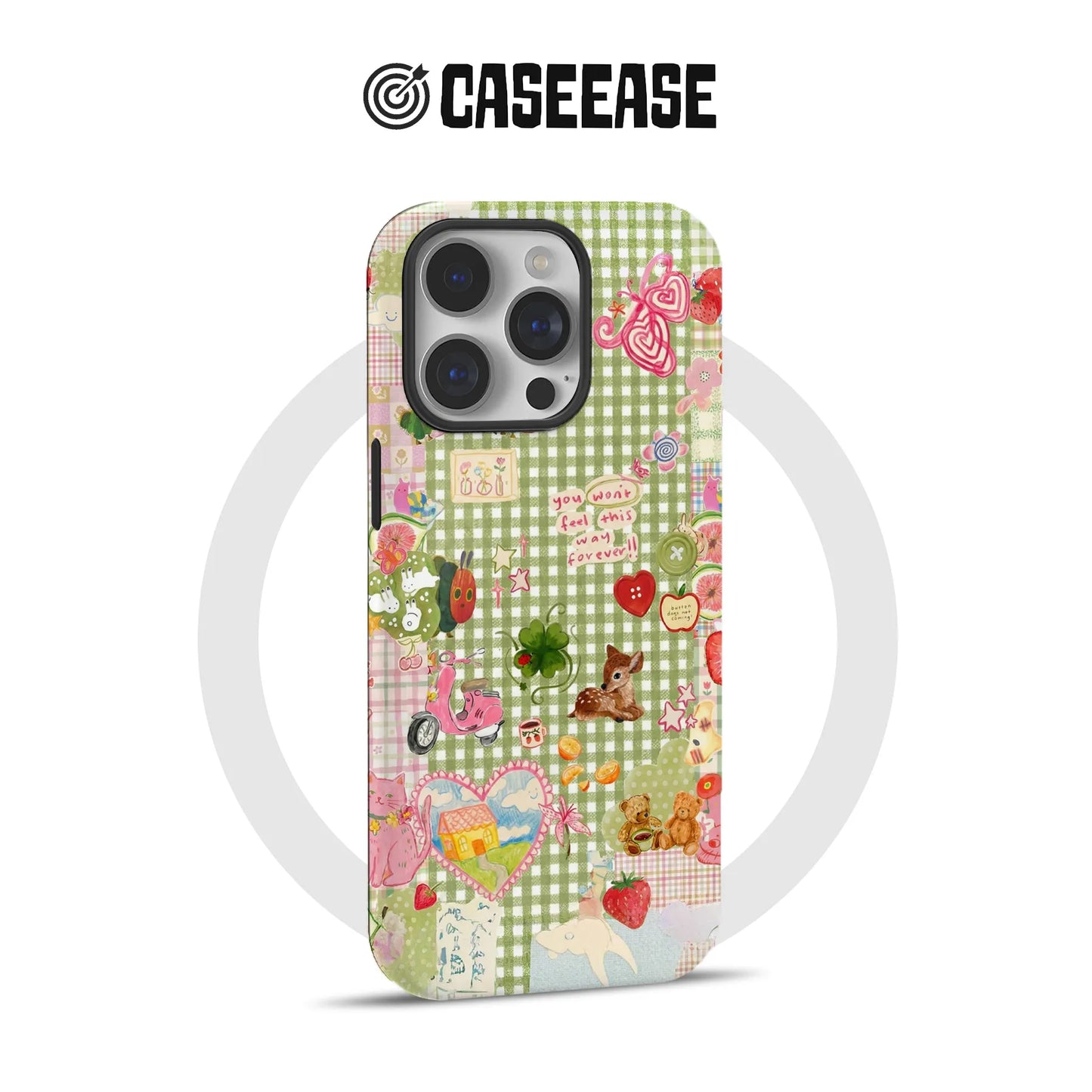 Cute Patchwork Phone Case for Stylish Protection