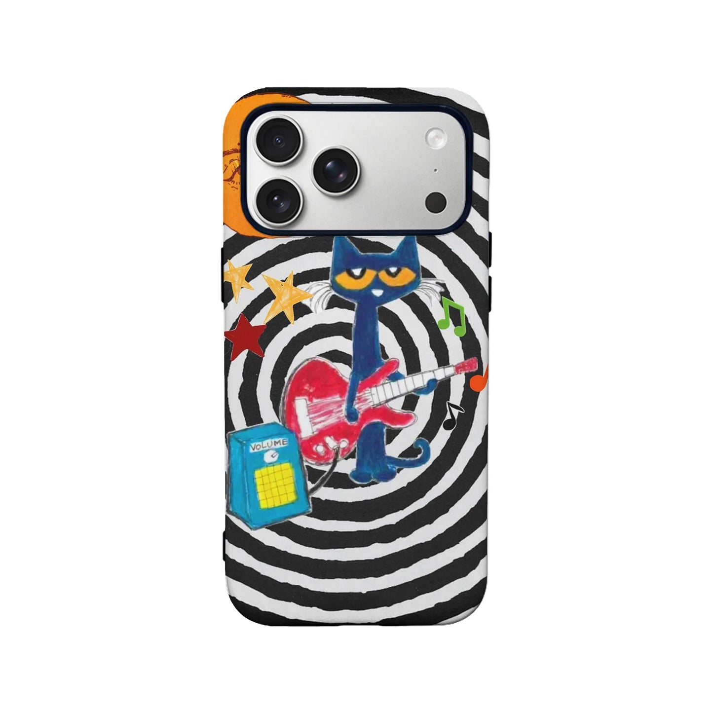 Funda para teléfono Rockstar Cat: colorida y divertida