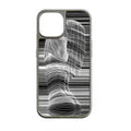 Holographic Chrome Phone Case for iPhone 14 Pro - Striped Illusion Design