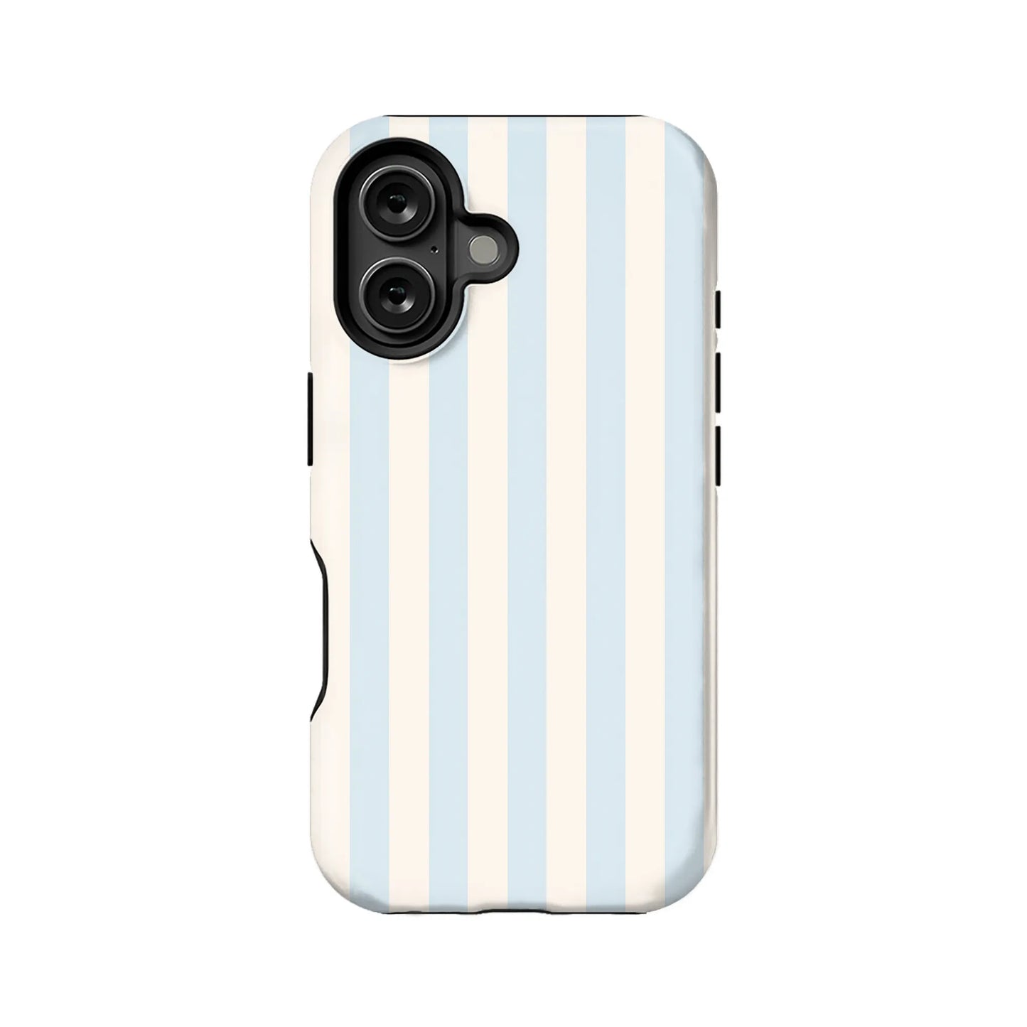 Elegante funda para teléfono con rayas azules