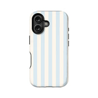 Elegante funda para teléfono con rayas azules