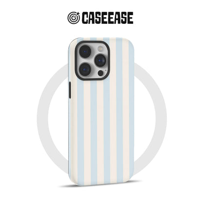 Elegante funda para teléfono con rayas azules