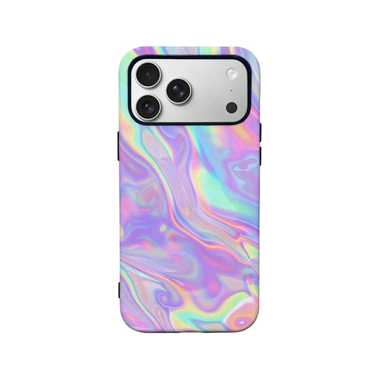 Iridescent Swirl Phone Case for Modern Aesthetics