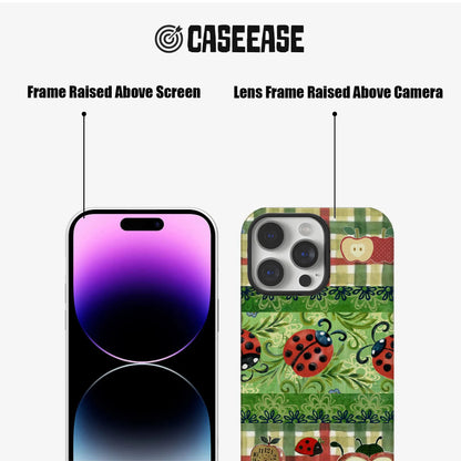 Ladybug and Apple Pattern Phone Case
