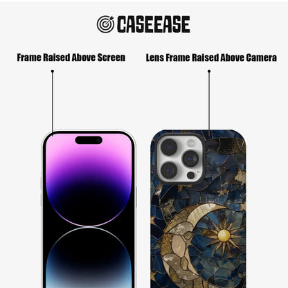 Starlit Moon and Sun Phone Case