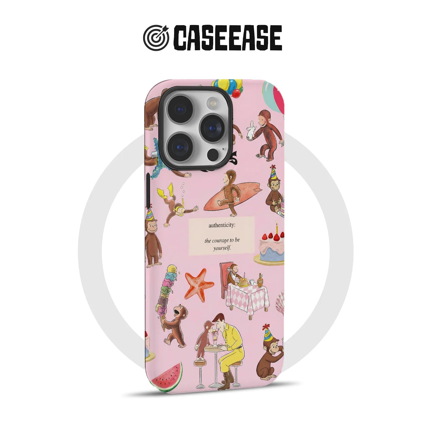 Curious Monkey Themed Phone Case