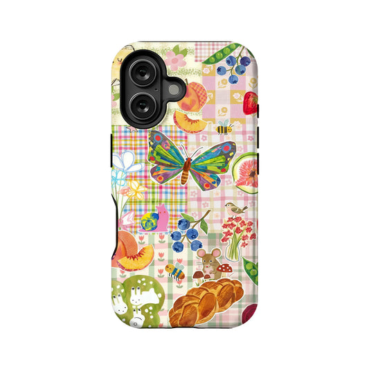 Colorful Butterfly and Fruits Phone Case