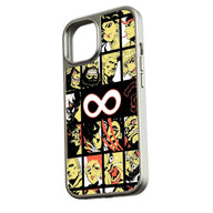 Funda holográfica cromada para teléfono - Diseño de personajes retro