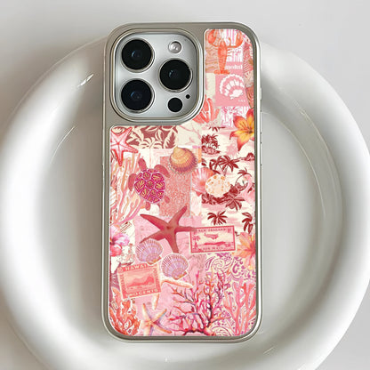 Holographic Chrome Coral Phone Case - Vibrant Ocean Inspired Design