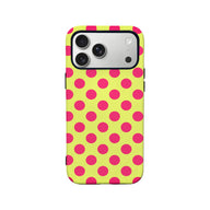 Funda para teléfono con lunares vibrantes