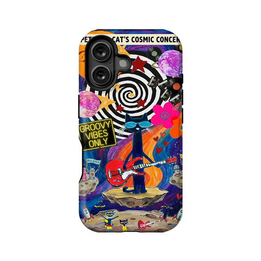 Groovy Vibes Only Cat Phone Case
