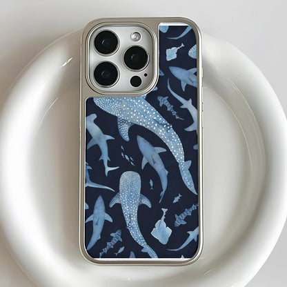 Holographic Chrome Shark Phone Case - Ocean Life Design