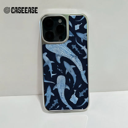 Holographic Chrome Shark Phone Case - Ocean Life Design