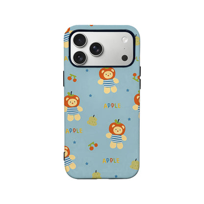 Apple Bear Phone Case – Adorable Fruit and Cartoon Design