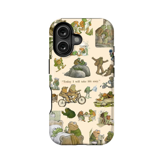 Whimsical Frog Illustration Phone Case