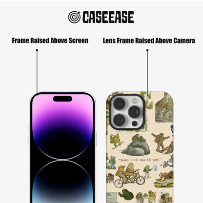 Funda para teléfono con ilustración de rana caprichosa