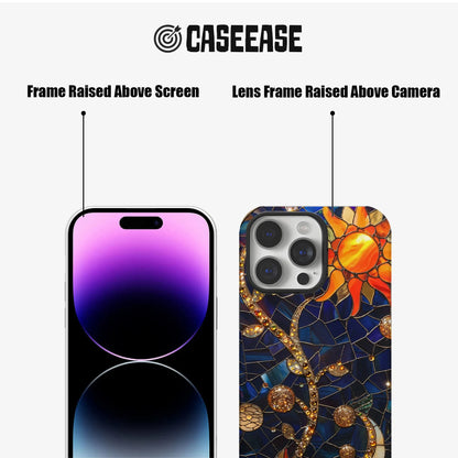 Stained Glass Sunflower Cell Phone Case