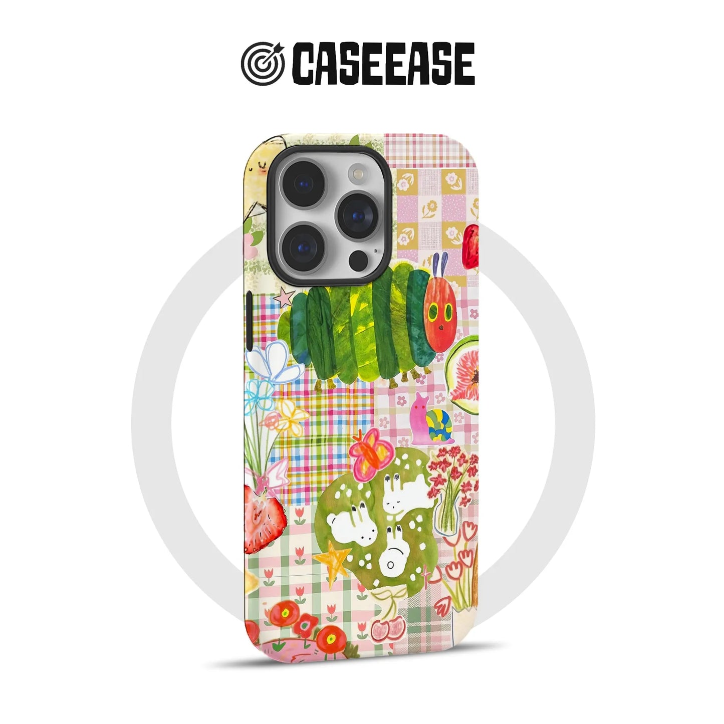 Colorful Hungry Caterpillar Print Phone Case