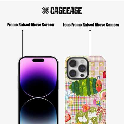 Colorful Hungry Caterpillar Print Phone Case