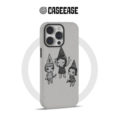 Whimsical Cartoon Girl Phone Case
