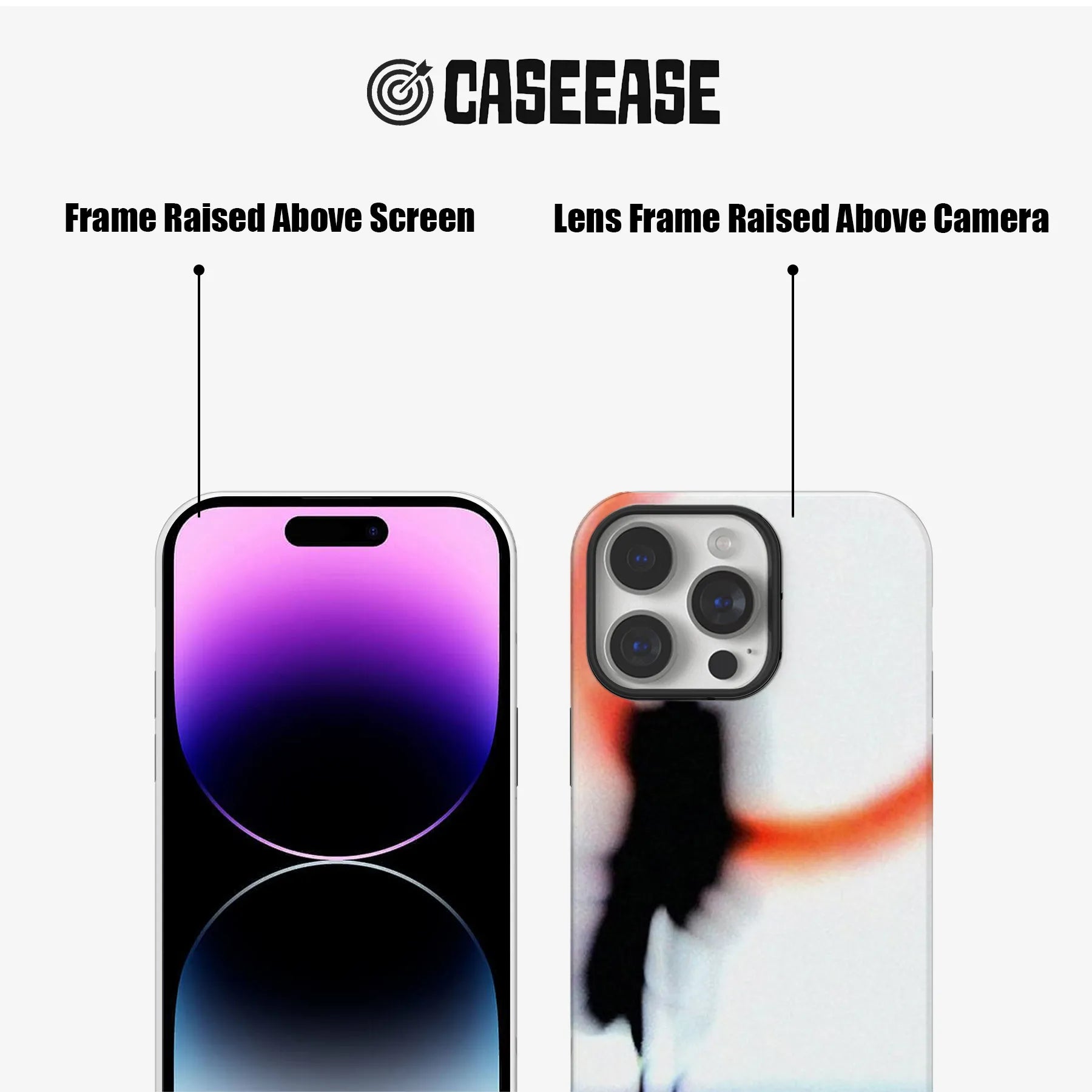 Funda de teléfono con figuras abstractas para una estética moderna