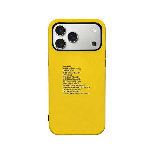 Inspirational Quote Yellow Phone Case