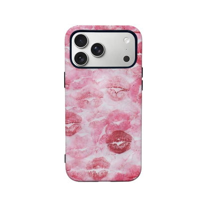 Kiss Mark Phone Case - Stylish and Chic Design