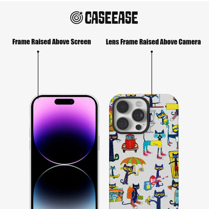 Cool Cat Pattern Phone Case