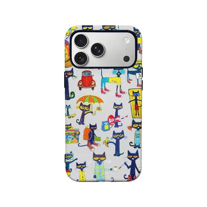 Cool Cat Pattern Phone Case