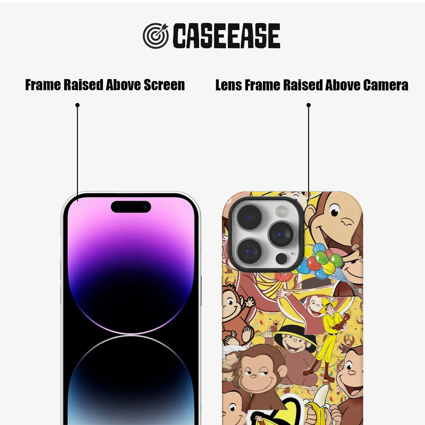 Curious George Fun Cartoon Phone Case