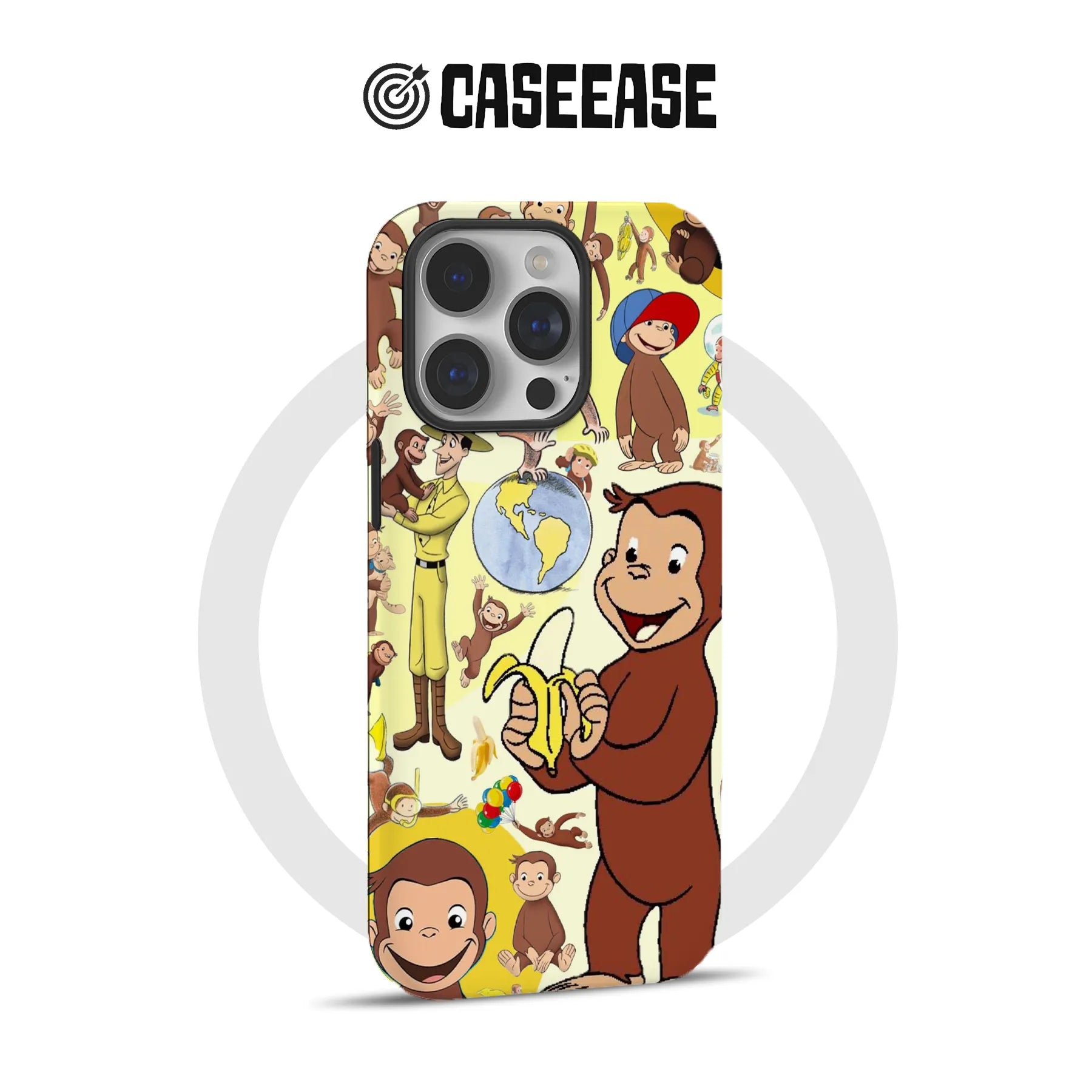 Funda para teléfono divertida de Curious George