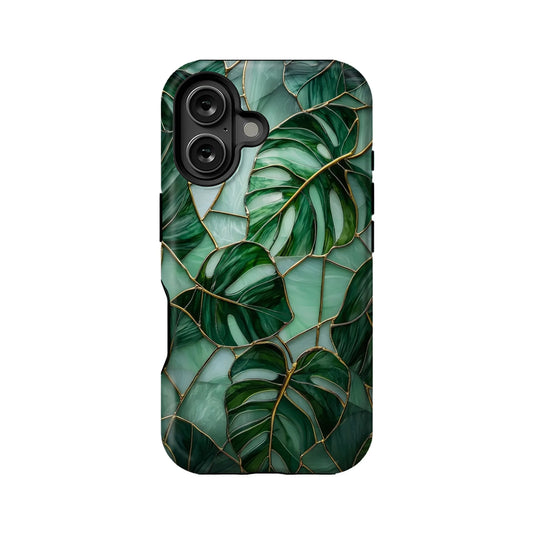 Tropical Leaf Phone Case - Stylish Greenery Design