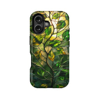 Stained Glass Leaf Phone Case