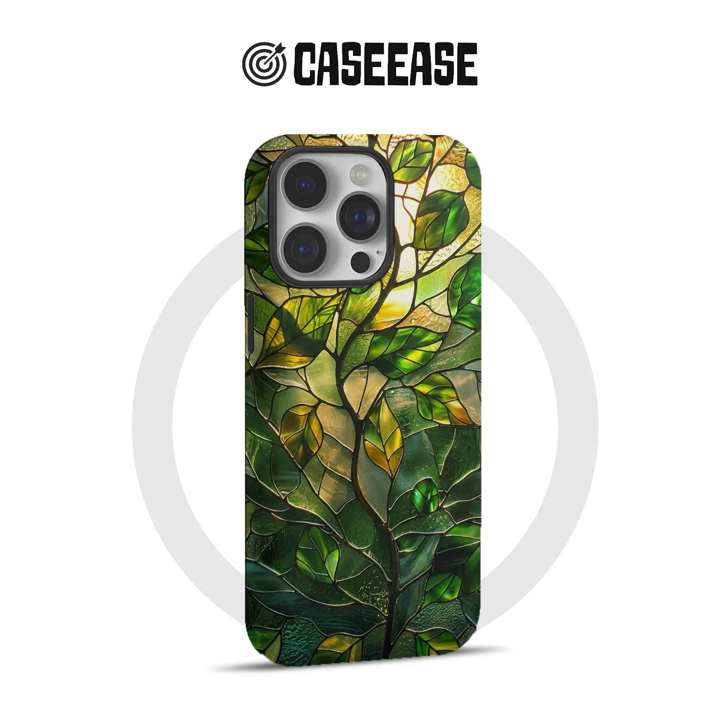 Stained Glass Leaf Phone Case
