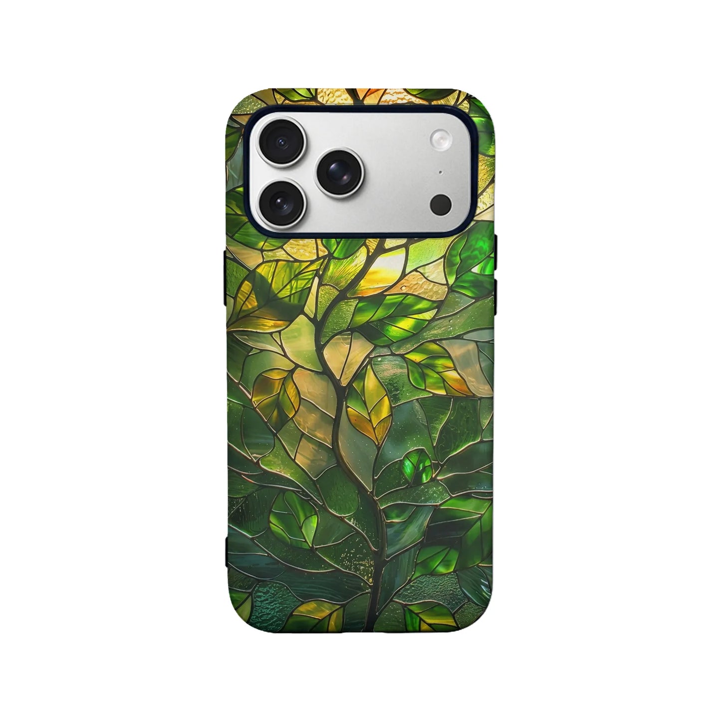 Stained Glass Leaf Phone Case