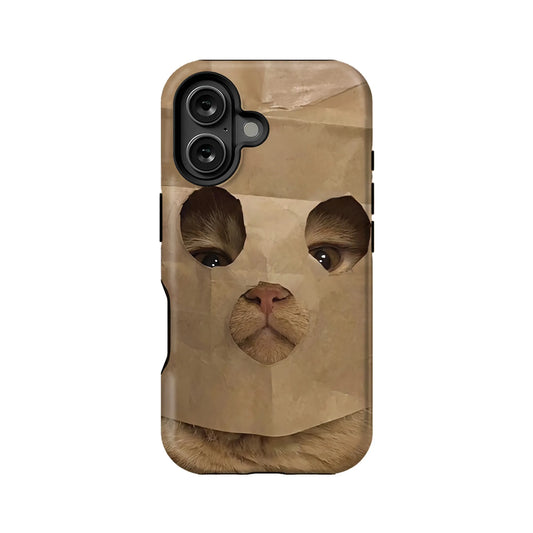 Paper Bag Cat Cute Animal IPhone Phone Case