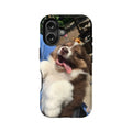 Funda para iPhone con diseño de perro feliz y adorable 