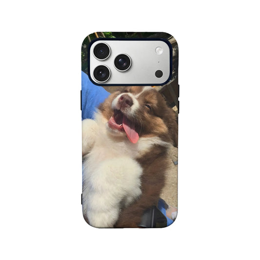 Happy Dog Cute Animal IPhone Phone Case - Premium Protective Phone Case - View 2