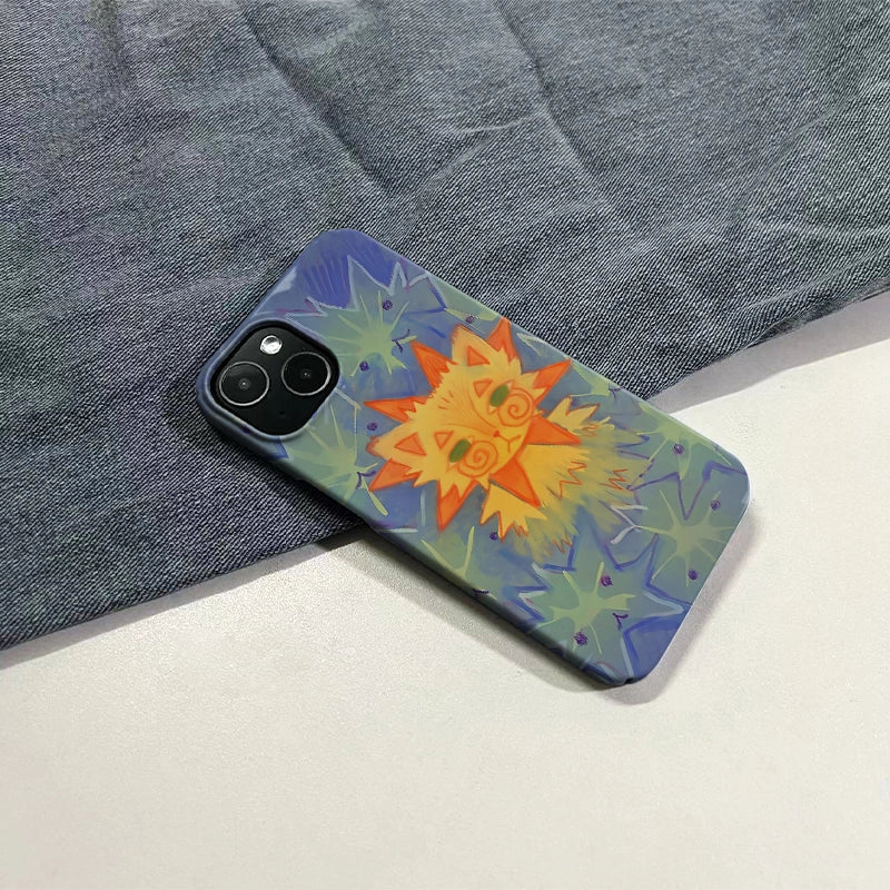 Sun Cat Minimalist IPhone Phone Case