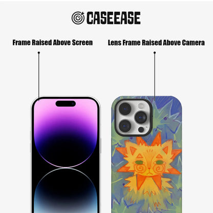 Sun Cat Minimalist IPhone Phone Case