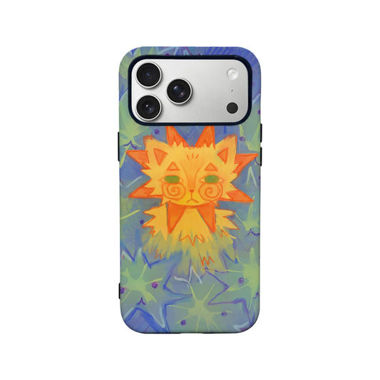 Sun Cat Minimalist IPhone Phone Case - Premium Protective Phone Case - View 2